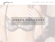 Tablet Screenshot of boudoir.jacilynm.com